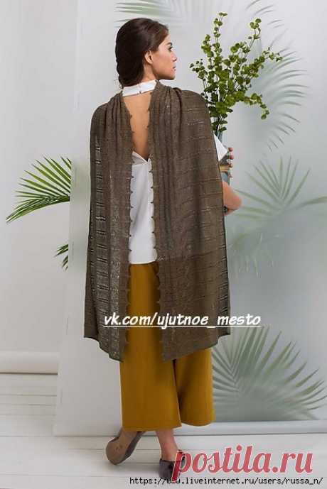 Spanish Moss Wrap by Little Church Knits