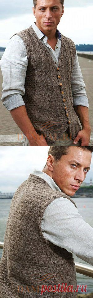 Вязаный мужской жилет «Jared» | DAMские PALьчики. ru