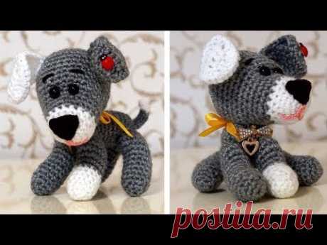 Собачка крючком.  Амигуруми. Игрушка крючком. Часть 2. Crochet doggy. Part 2.