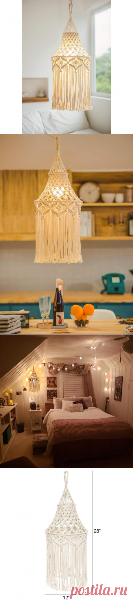 Идея Бохо Висячие подвеска свет Chandelier абажур Бохо световой | Etsy
