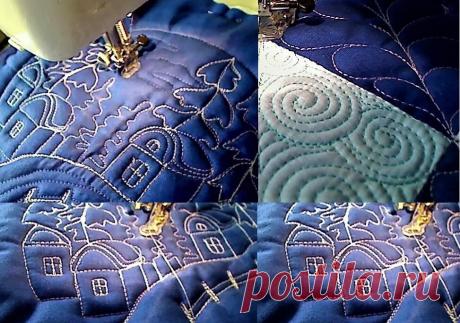 Зимний пейзаж художественной стежкой. Начинаю готовить подарки. | Я арт квилтер | Яндекс Дзен