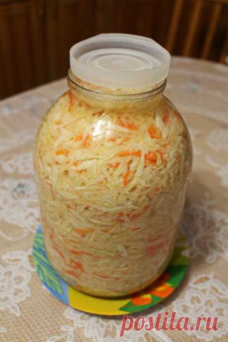 Вкуснейшая хрустящая квашеная капуста