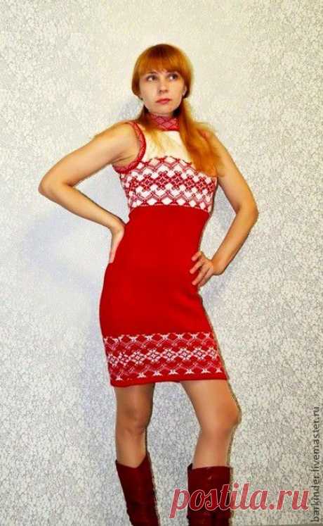 Вязаное платье &quot;Стелла&quot; - платье,вязаное платье,авторское платье,нарядное платье