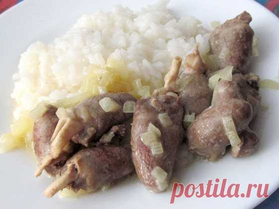 Куриные сердечки в сметане - Простые рецепты Овкусе.ру