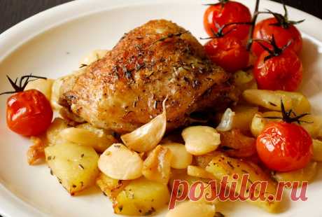 КУРИНЫЕ БЕДРА С КАРТОФЕЛЕМ И ФАСОЛЬЮ: sergej_pozhar