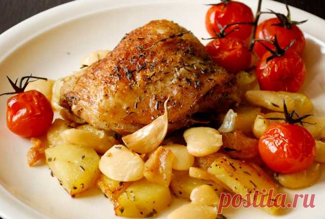 КУРИНЫЕ БЕДРА С КАРТОФЕЛЕМ И ФАСОЛЬЮ: sergej_pozhar