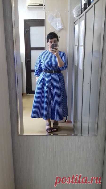 Полосатое платье-рубашка / Kir.Gulnara / 13.05.2020 / Фотофорум на BurdaStyle.ru
