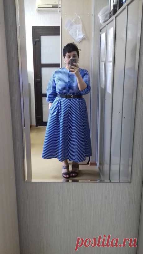 Полосатое платье-рубашка / Kir.Gulnara / 13.05.2020 / Фотофорум на BurdaStyle.ru