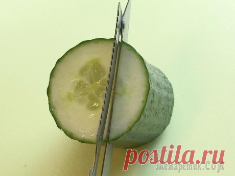 Быстрые украшения из огурца