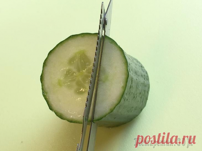 Быстрые украшения из огурца