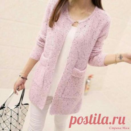Кардиган погоном сверху - вяжем! Доброго времени суток, дорогие подружки-страномамочки! Приступаем к вязанию кардигана. Я буду вязать два - первый регланом, второй погоном, но оба сверху.