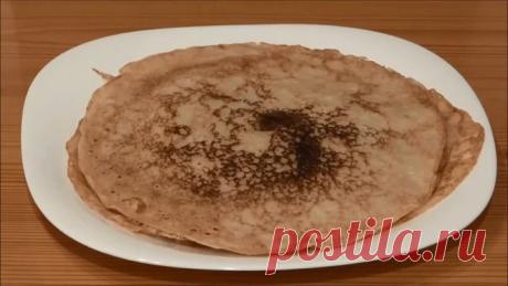 Блины без молока и яиц