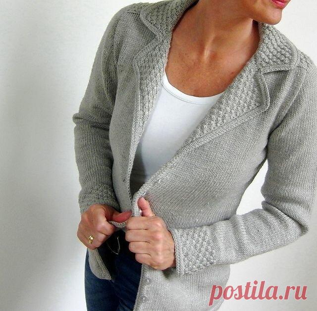 Отложной воротник спицами. | Вязание с Irina Bronya | Дзен