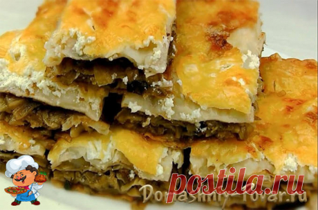 Пирог из лаваша с капустой в духовке - рецепт с фото и видео