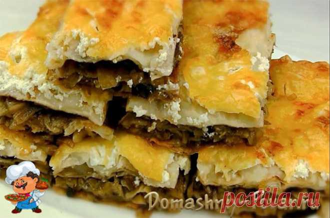 Пирог из лаваша с капустой в духовке - рецепт с фото и видео