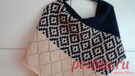 . Как вязать Ленивый жаккард видео МК - Вязание - Страна Мам