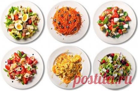 Простые салаты на день рождения, из доступных продуктов, могут быть украшены сверху узорами из овощей или фруктов