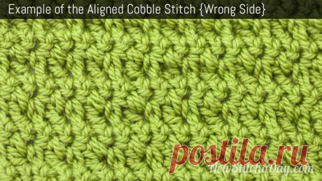How to Crochet the Aligned Cobble Stitch - NewStitchaDay.com