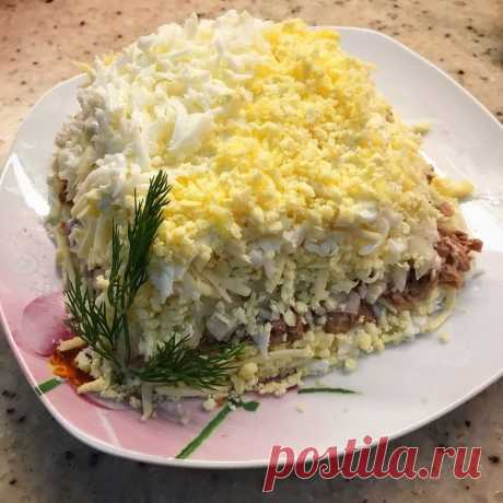 Салат австрийский. Нежный, многослойный салат для праздничного стола