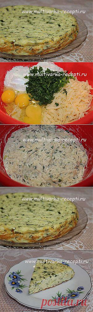 Запеканка из кабачков с сыром в мультиварке |