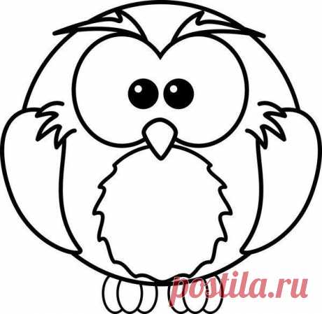 Трафареты совушек
