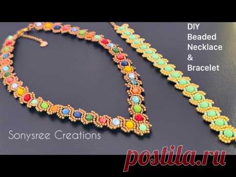 Spring Fest Necklace & Earrings \\ Rondelle Necklace || boncuklu kolye || collar de cuentas
