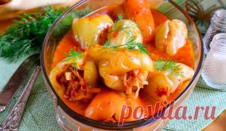 Потрясающе вкусный перец фаршированный овощами. Пальчики оближешь! Я просто не могла поверить, что это может быть так вкусно!