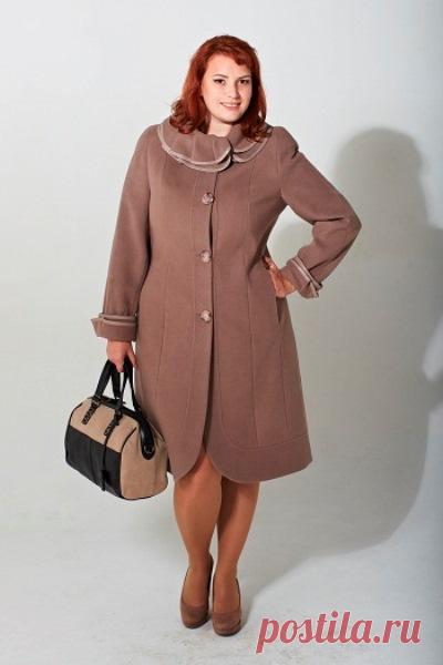 Модные модели пальто для полных женщин: фото, фасоны, материалы, с чем носить?
