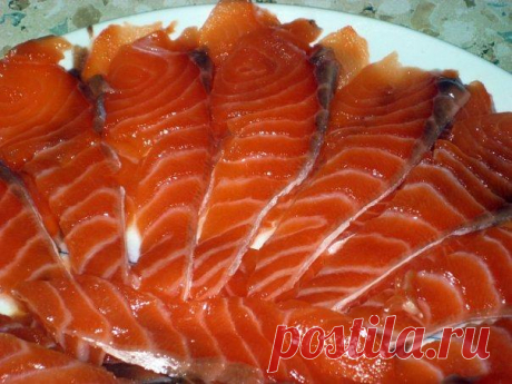 ВАРИАНТ ЗАСОЛКИ КРАСНОЙ РЫБЫ.