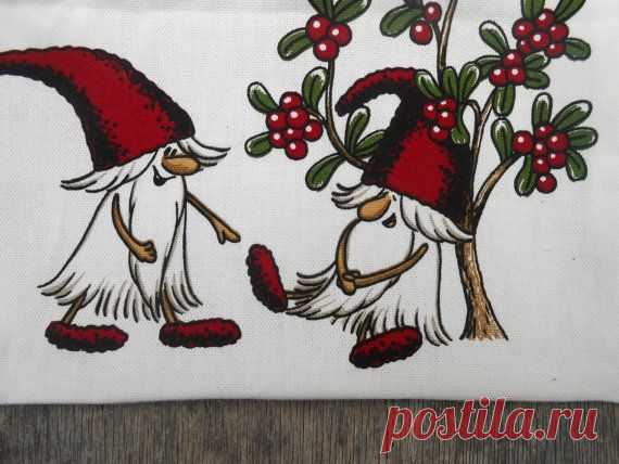 Christmas Sack Santa Sack Scandinavian Christmas by ViViCreative