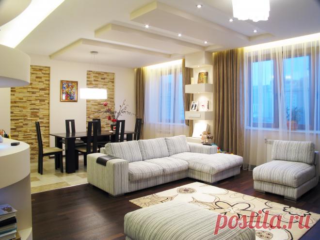Интерьеры квартиры 123м2.