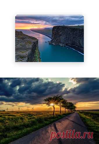 500px / Sunset Over Fields by Jan