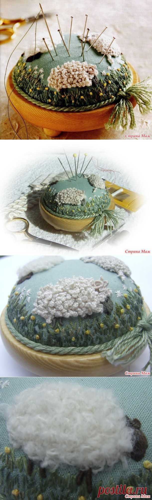 Игольница "Counting Sheep Pincushion" - Бискорню и другие "кривульки" - Страна Мам
