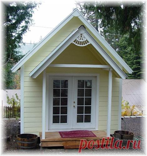 КАК ПОСТРОИТЬ МАЛЕНЬКИЙ ДАЧНЫЙ ДОМИК СВОИМИ РУКАМИ