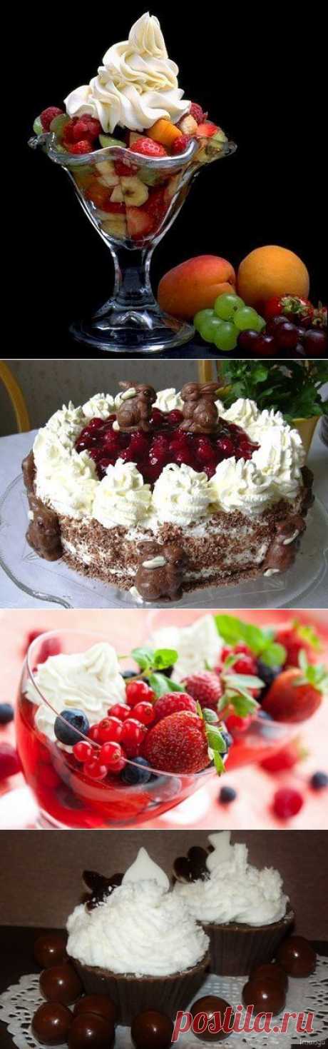 КРЕМА ДЛЯ ПИРОЖНЫХ И ТОРТОВ