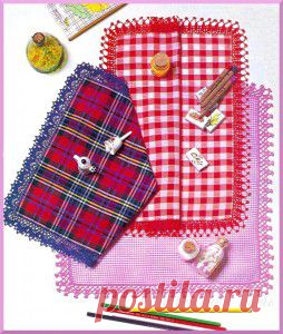 Обвязываем носовые платочки.