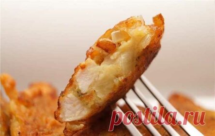 Диетические сочные оладушки из курицы