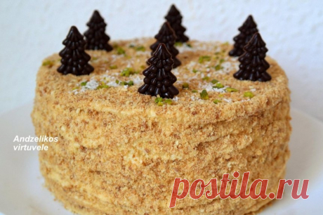 Skanusis Napoleono tortas su plikytu kremu - receptas | La Maistas