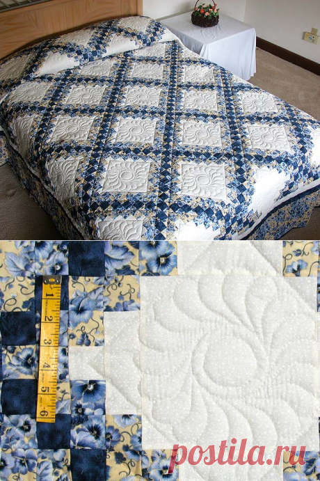 Irish Chain Quilt -- terrific skillfully made Amish Quilts from Lancaster (hs833)