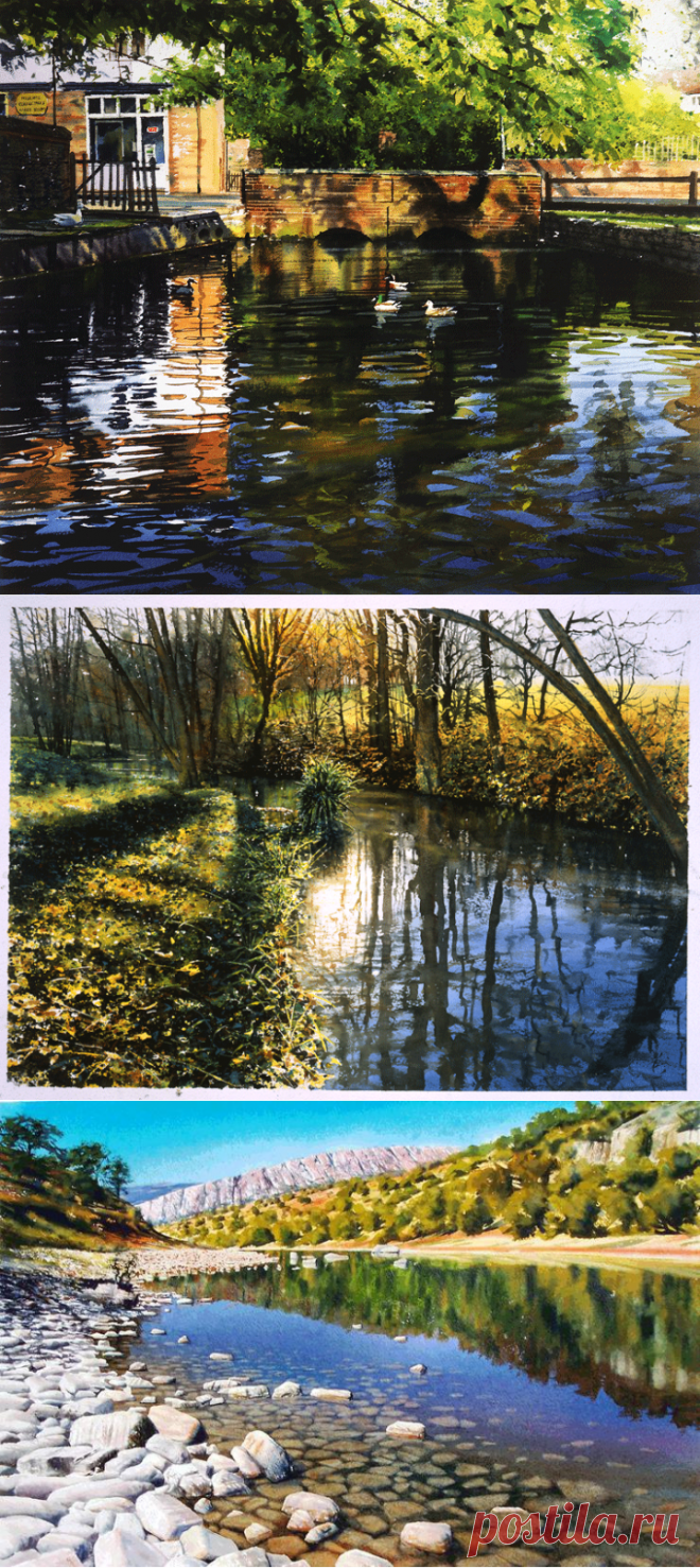 Необычная техника акварельного рисунка // ОПТИМИСТ