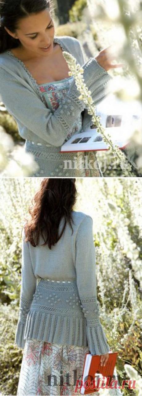 Вязаная кофточка-кантри » Ниткой - вязаные вещи для вашего дома, вязание крючком, вязание спицами, схемы вязания