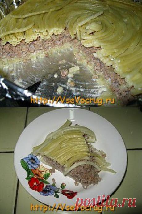 Запеканка с макаронами и фаршем |