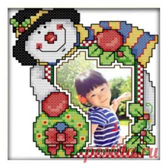 Printed Christmas snowman photo frame cross stitch 11 CT DIY needle wedding Christmas gift | Lazada PH