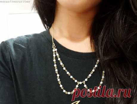 Воротничок из бус (Diy) / Украшения и бижутерия / ВТОРАЯ УЛИЦА