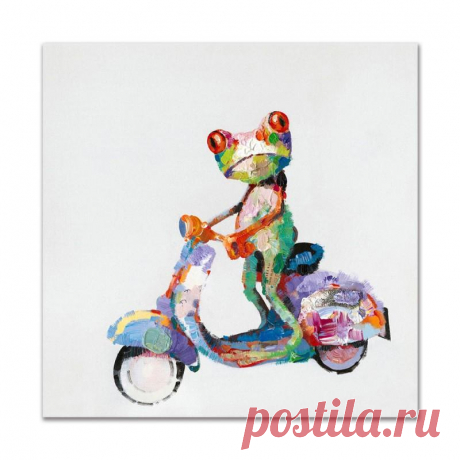 2019 Happy Frog Wearing Glasses Cartoon Animal Handpainted Oil Painting On Canvas Modern Abstract Wall Art Bedroom Decoration From Petbaby, $25.11 | DHgate.Com