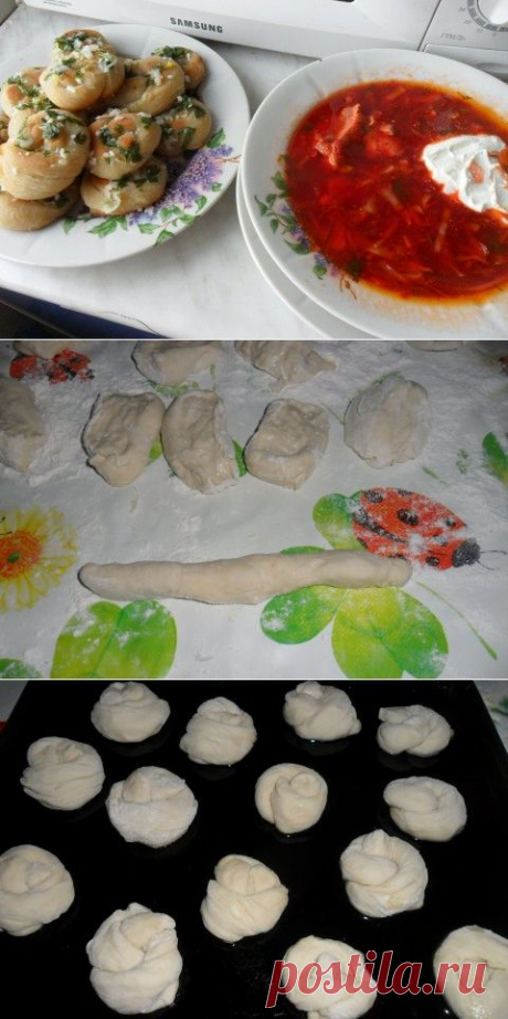 Чесночные пампушки для борща