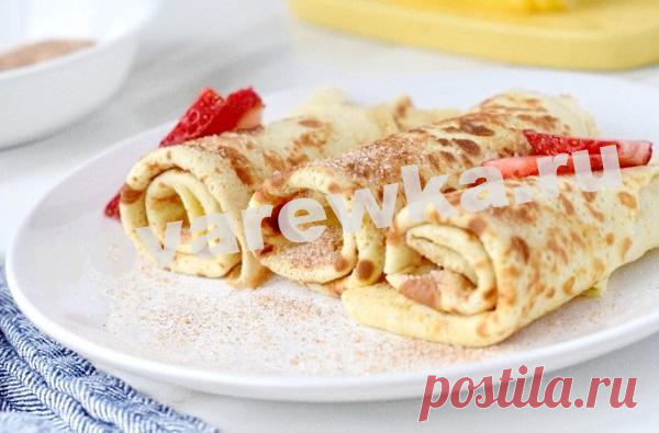 Блины на минералке тонкие: рецепт с дырочками