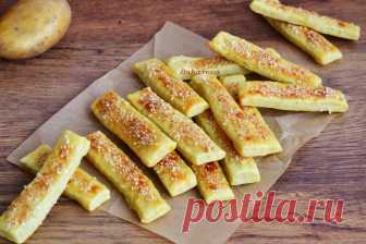 Картофельные палочки с кунжутом