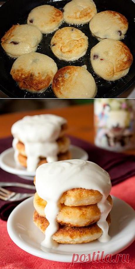 Пошаговый фото-рецепт сырников с сушеной вишней | Выпечка | Завтраки | Вкусный блог - рецепты под настроение