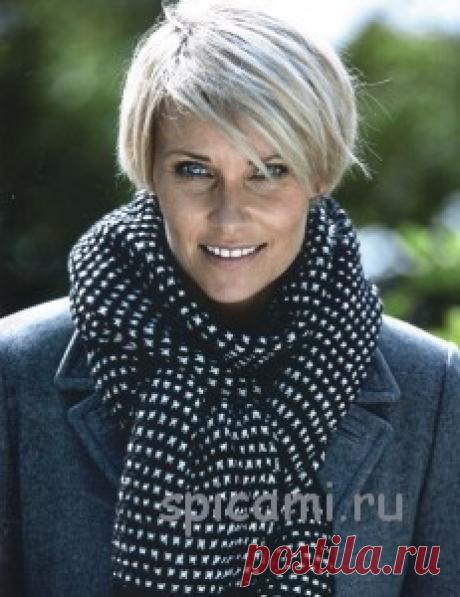 Вязаные шапка и шарф | Вязание спицами, крючком, уроки вязания